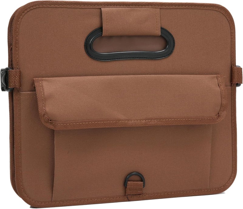 AOKJOY Car Trunk Organizer, Brown, Foldable, Non-slip, Adjustable, Multiple Compartments, 600D Oxford Cloth Material - Image 5